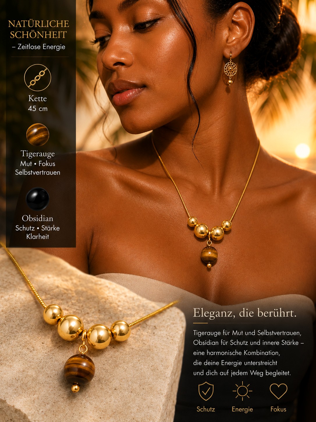 „Obsidian, Tigerauge & Co. – Die faszinierende Welt der Natursteine im Schmuck“